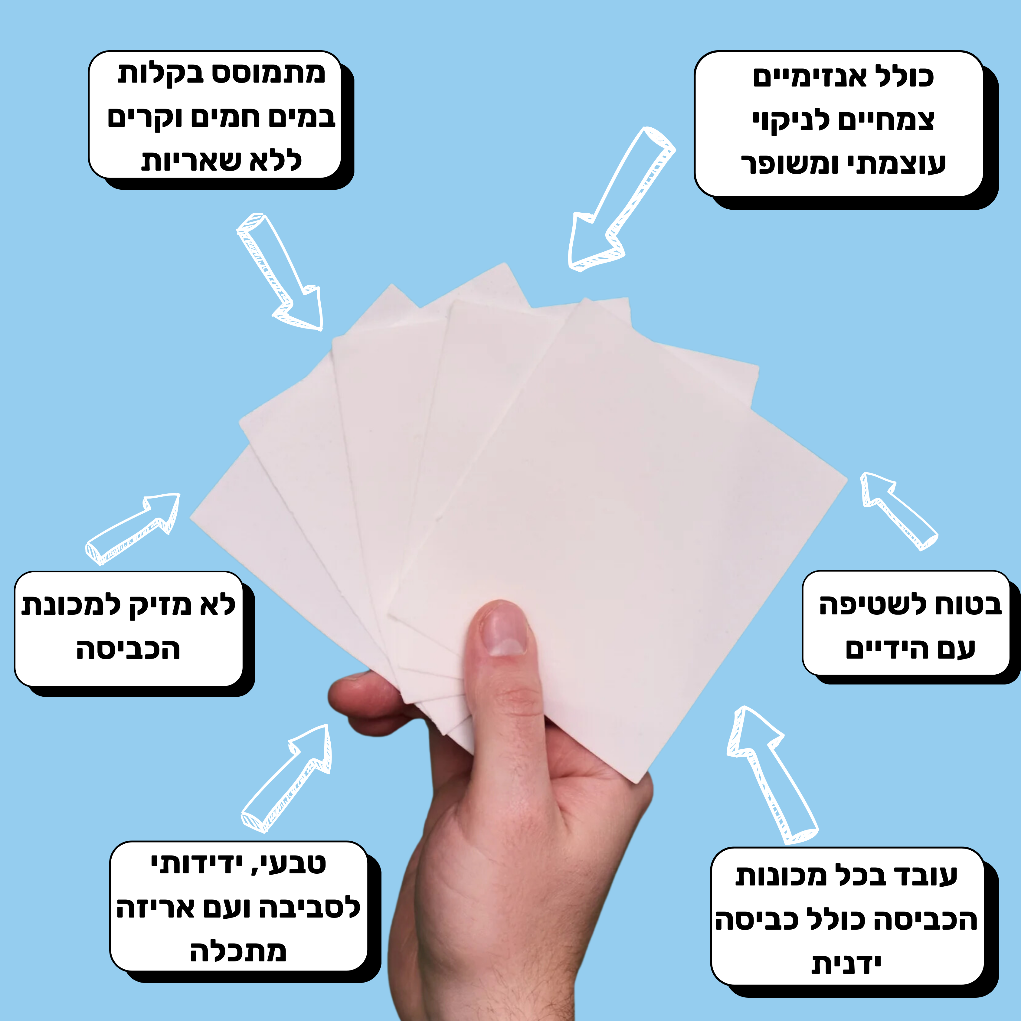 דפי ניקוי כביסה אקולוגיים